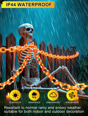 Halloween Battery-Operated Orange LED String Lights