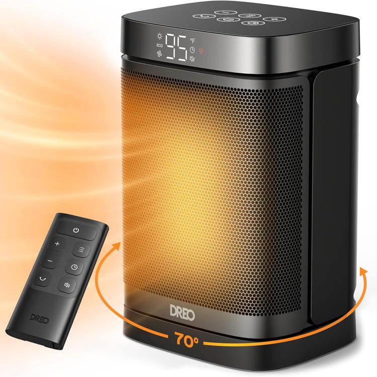 Dreo Space Heater, 1500W Portable Electric Heaters for Indoor Use