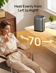 Dreo Space Heater, 1500W Portable Electric Heaters for Indoor Use