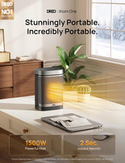 Dreo Space Heater, 1500W Portable Electric Heaters for Indoor Use
