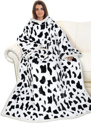 Catalonia Sherpa Wearable Blanket with Sleeves Arms
