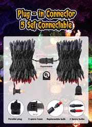 Minetom 25FT Halloween Purple String Lights