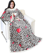 Catalonia Sherpa Wearable Blanket with Sleeves Arms