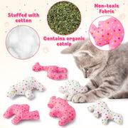 MALLMALL6 Halloween Catnip Toys – 5pcs Pumpkin Teething Set for Kittens & Cats