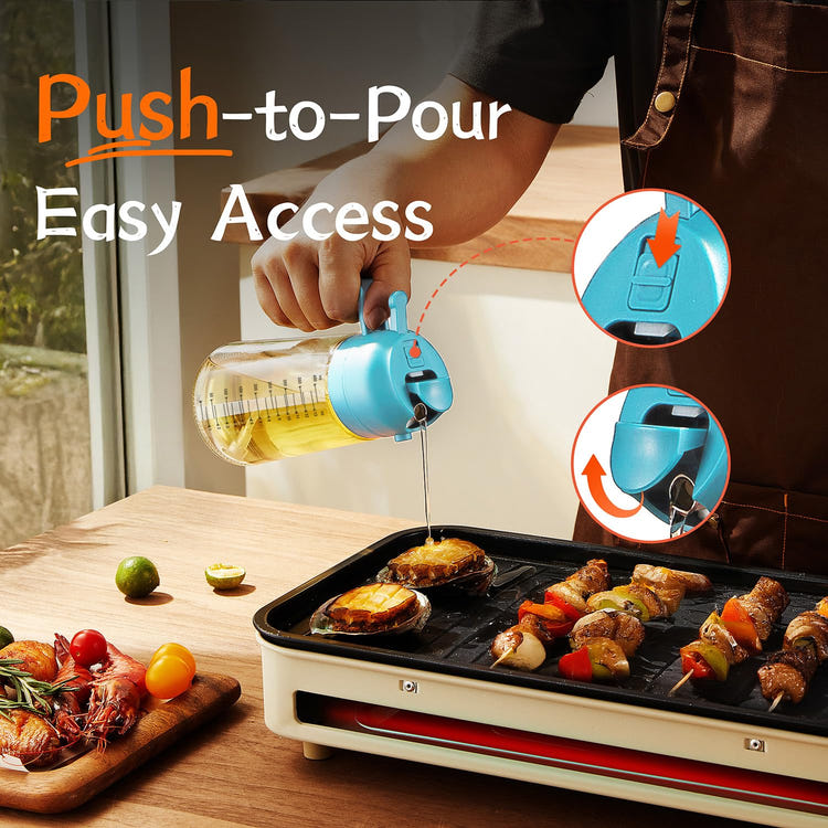TrendPlain 16oz/470ml Glass Olive Oil Sprayer for Cooking