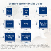 Bedsure Queen Comforter Duvet Insert White