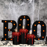 Eldnacele Halloween Flameless LED Candles