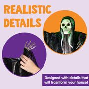 JOYIN 3-Pack Hanging Skeleton Ghosts