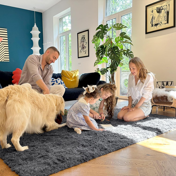 Soft Fluffy Shaggy Bedside Rugs