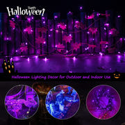 Minetom 25FT Halloween Purple String Lights