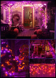 Minetom 25FT Halloween Purple String Lights