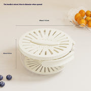 Fruit Drain Basket With Lid Vegetable Washing Bowl Kitchen Gadgets