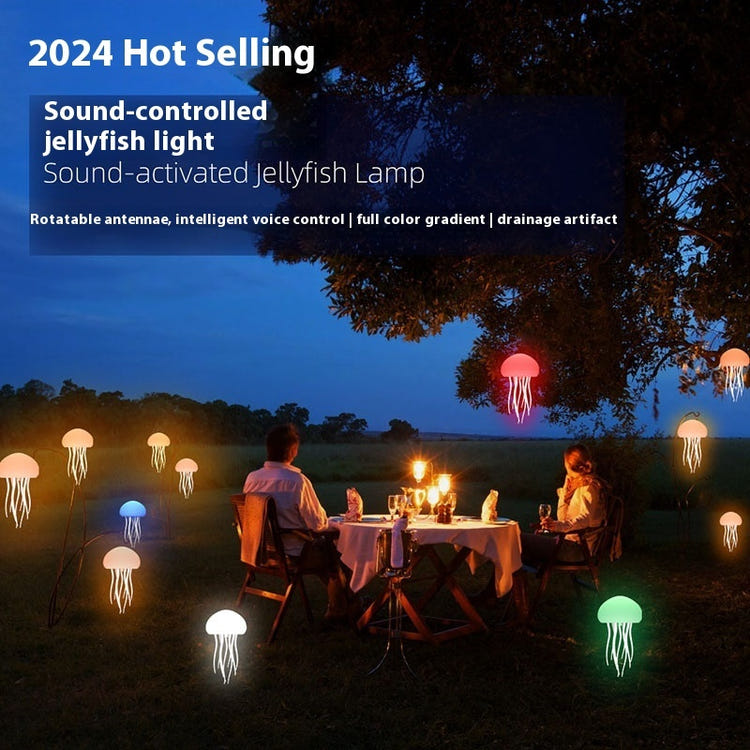 Jellyfish Mood Lamp LED Jellyfish Night Light For Bedside Desk