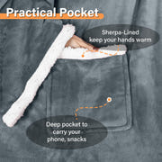 Catalonia Sherpa Wearable Blanket with Sleeves Arms