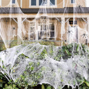 1400 Sqft Halloween Spider Web with 150 Fake Spiders