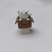 Kawaii Mini Cat Ornament Garden kitten statue Gift For Kids