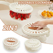 Fruit Drain Basket With Lid Vegetable Washing Bowl Kitchen Gadgets