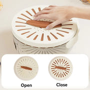 Fruit Drain Basket With Lid Vegetable Washing Bowl Kitchen Gadgets