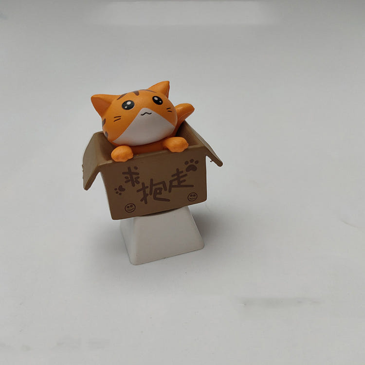 Kawaii Mini Cat Ornament Garden kitten statue Gift For Kids