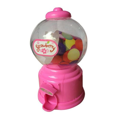 Fun-sized candy dispenser with manual release function.

